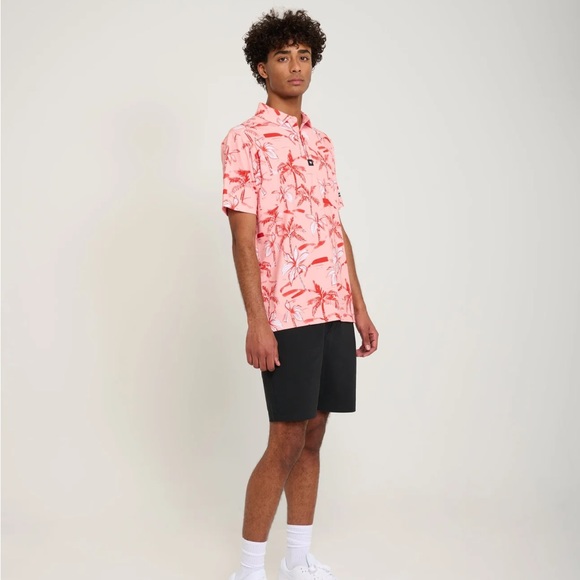 Bad Birdie Other - Bad Birdie “Ricky Rose” Golf Polo Shirt